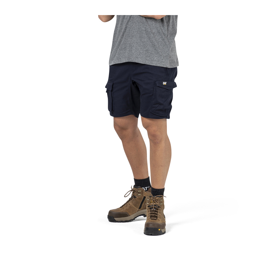 Caterpillar Diesel - Mens Work Shorts - Navy - NZ (681RFGBKT)